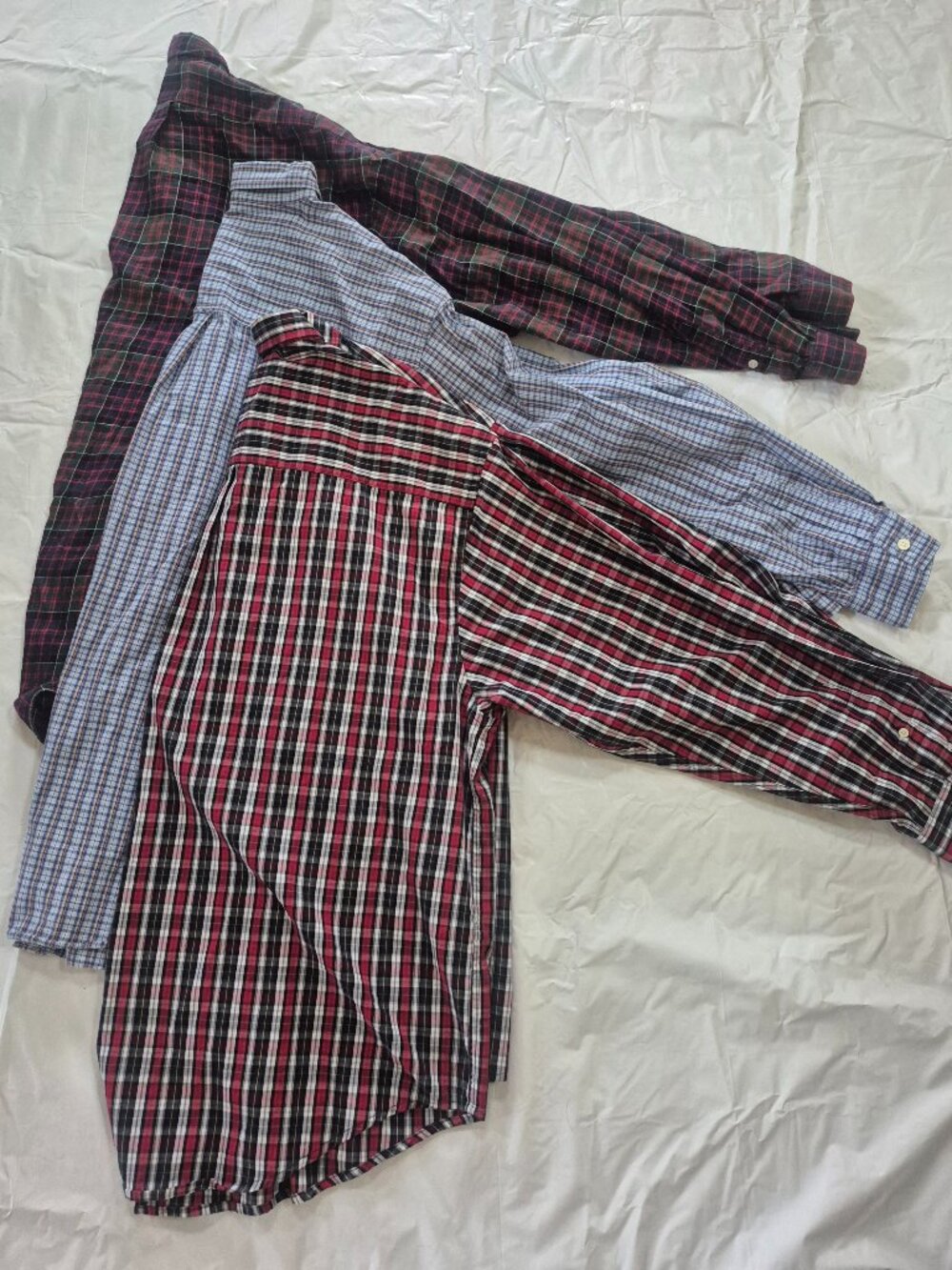 lot of 3: Polo, Chaps & Puritan Cotton, long sleeve, Button Up shirts